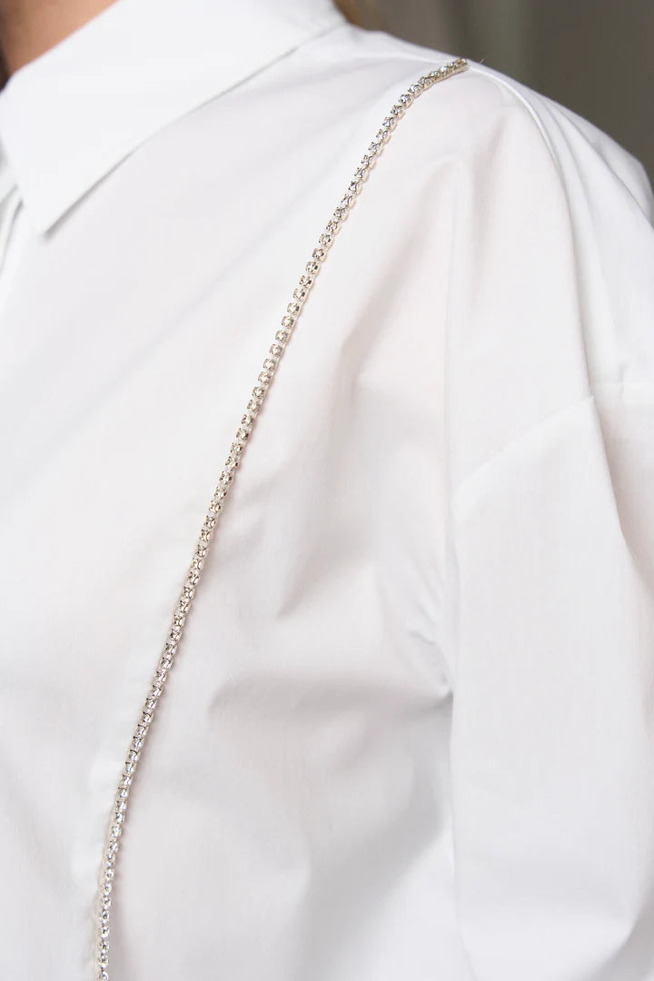 Pieszak Skjorte - PD-Dahlia Long Skjorte i Hvid