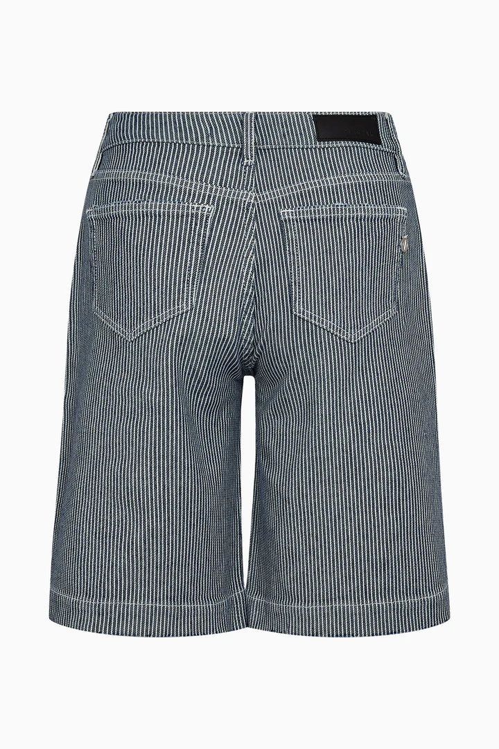 Pieszak Shorts - PD-Gilly French Shorts Blue Ocean Stripe Denim Blue