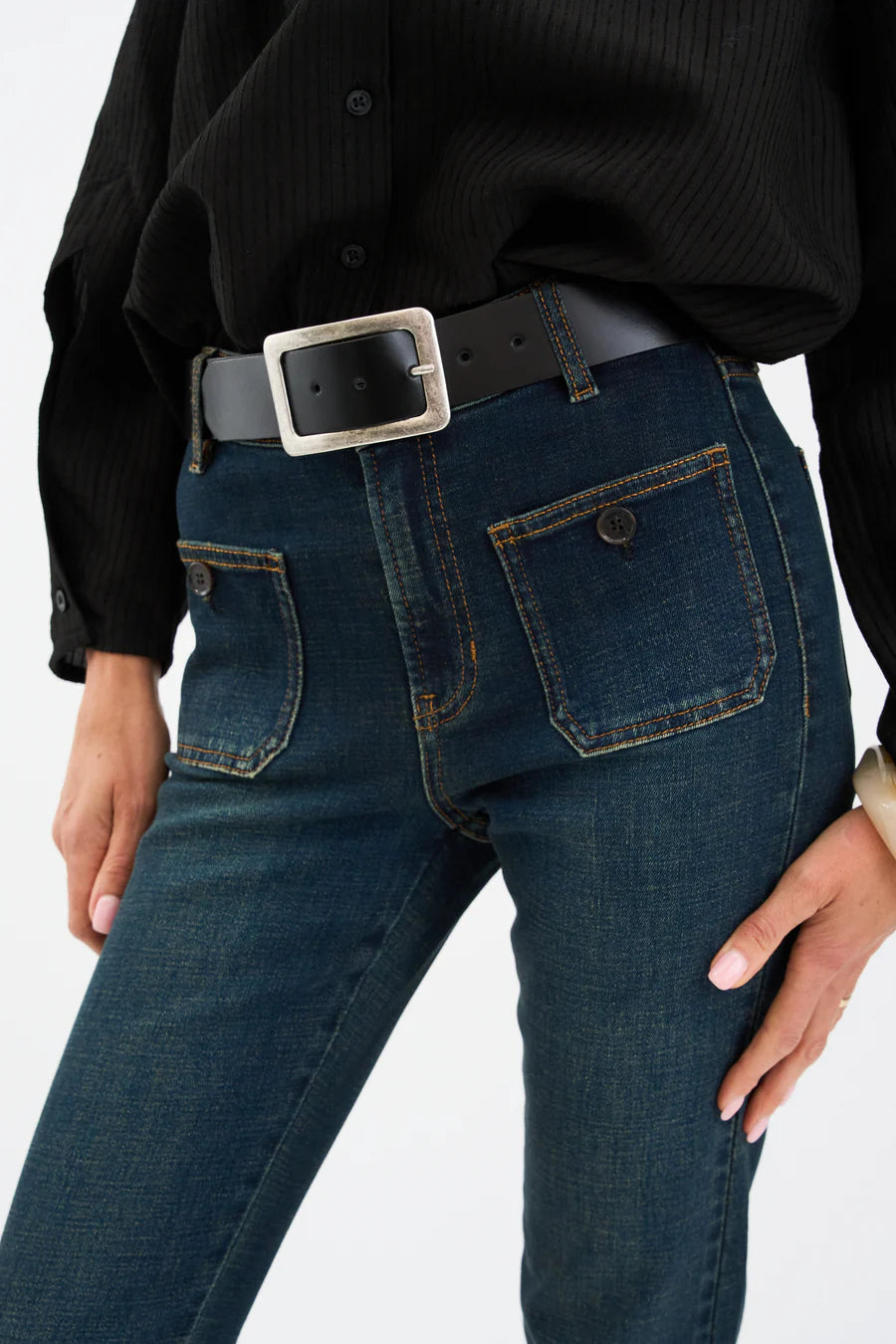 Pieszak Jeans - PD-Jelena 70´s Jeans Wash Vintage Aston Denim Blue