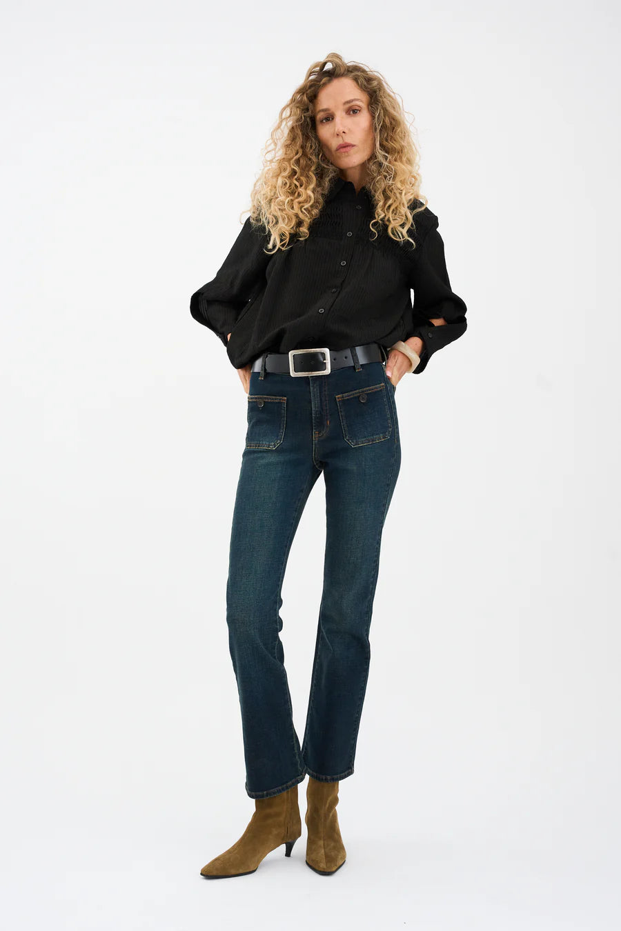 Pieszak Jeans - PD-Jelena 70´s Jeans Wash Vintage Aston Denim Blue