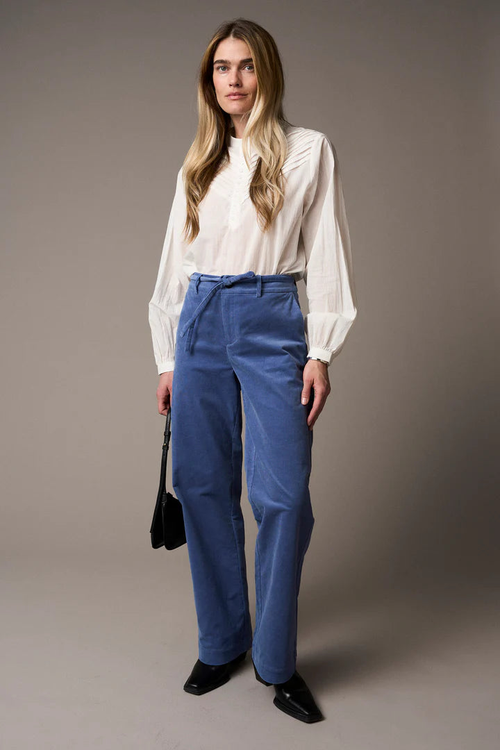 Pieszak Bukser - PD-Melanie Wide Bukser Baby Fløjl i Blue Mist