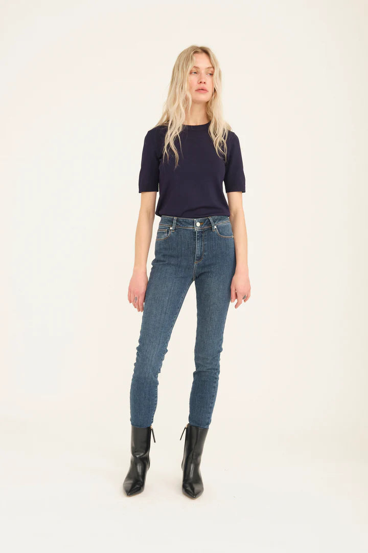 Pieszak Jeans - PD-Poline Cropped Jeans i Washington Wash Denim Blue