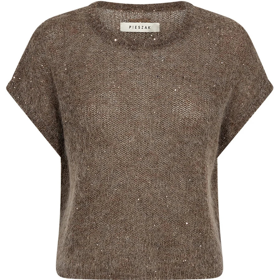 Pieszak Strik - PD-Renee Sequins Batwing Strik i Black Coffee Melange