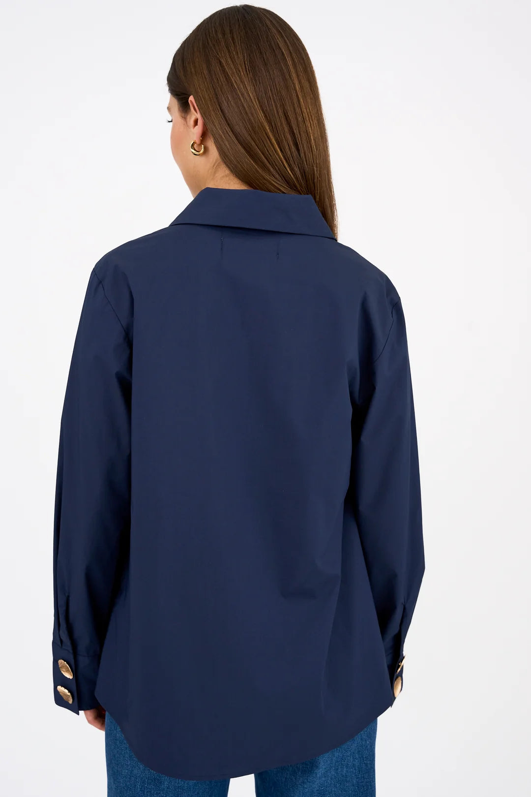 Pieszak Skjorte - PD-Tulip Poplin Botton Skjorte i Midnight Navy