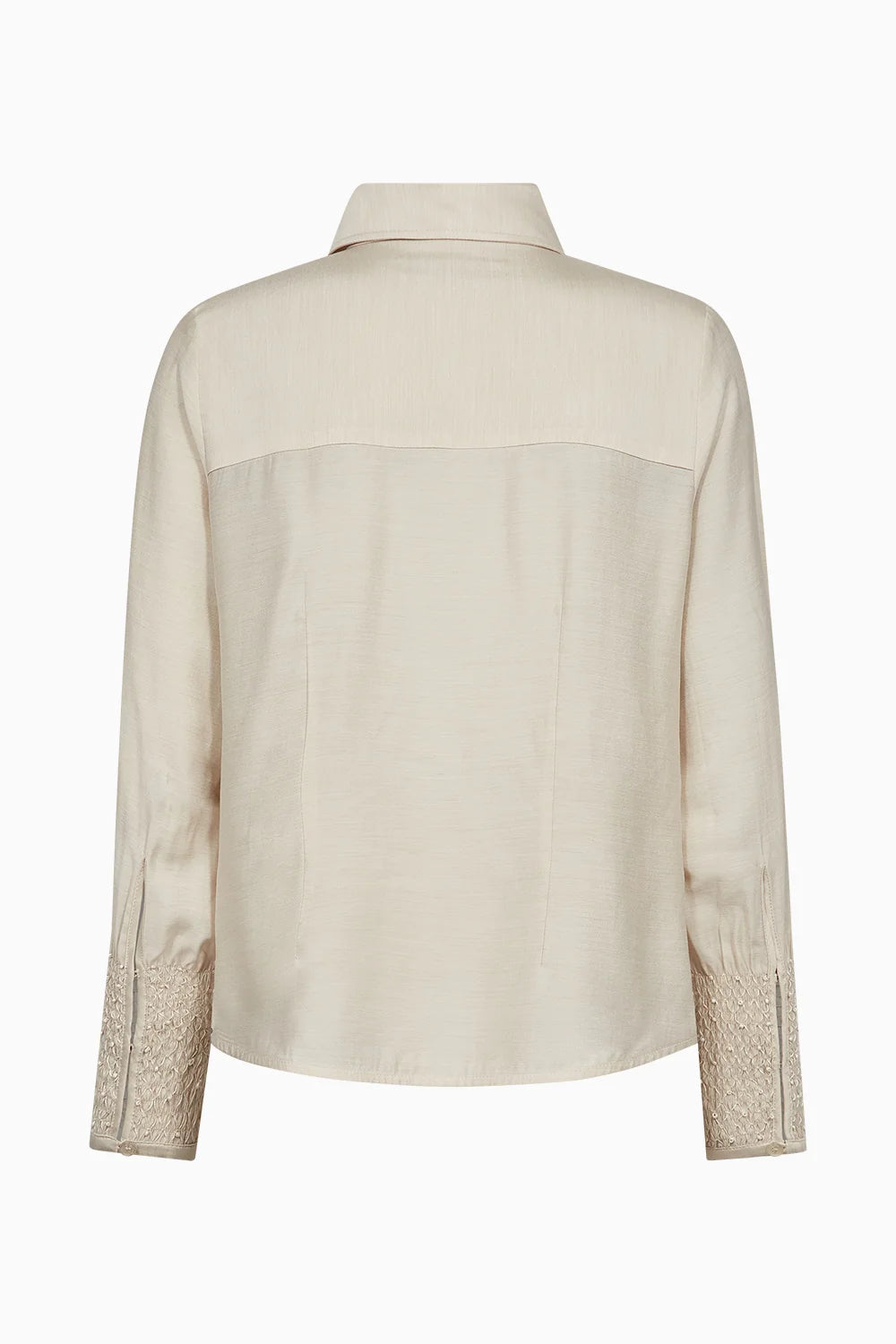 Pieszak Skjorte - PD-Viola Beaded Skjorte i Oyster White Melange