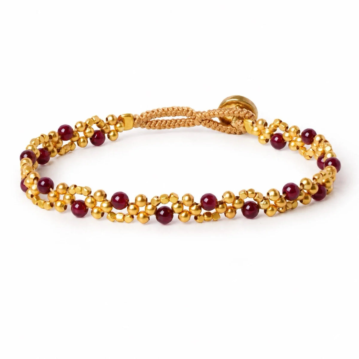 IBU Jewels Armbånd - PE07-11 Joanie Stones Armbånd i Garnet