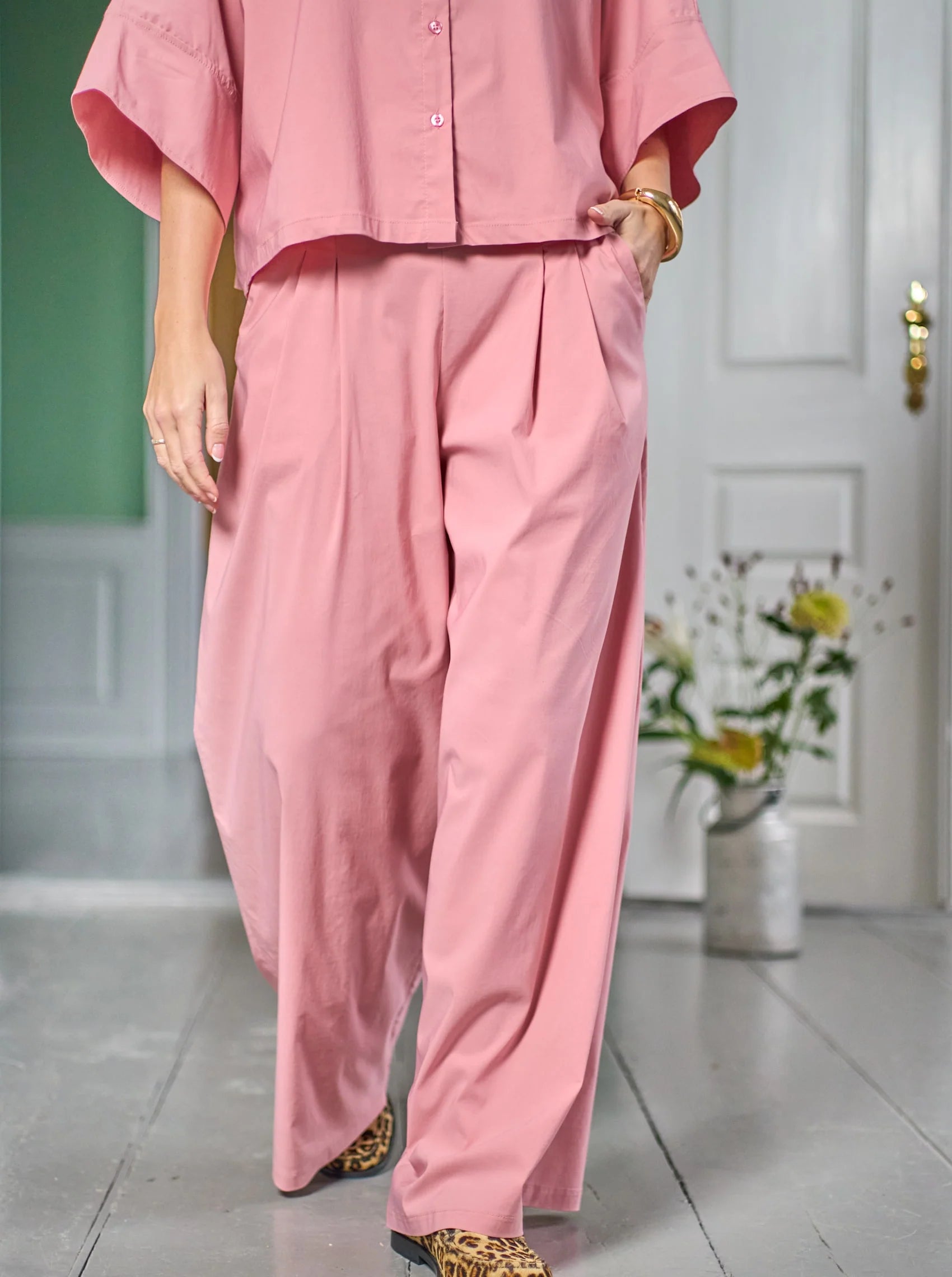 Black Colour Bukser - BcDavina Wideleg Bukser i Rosa