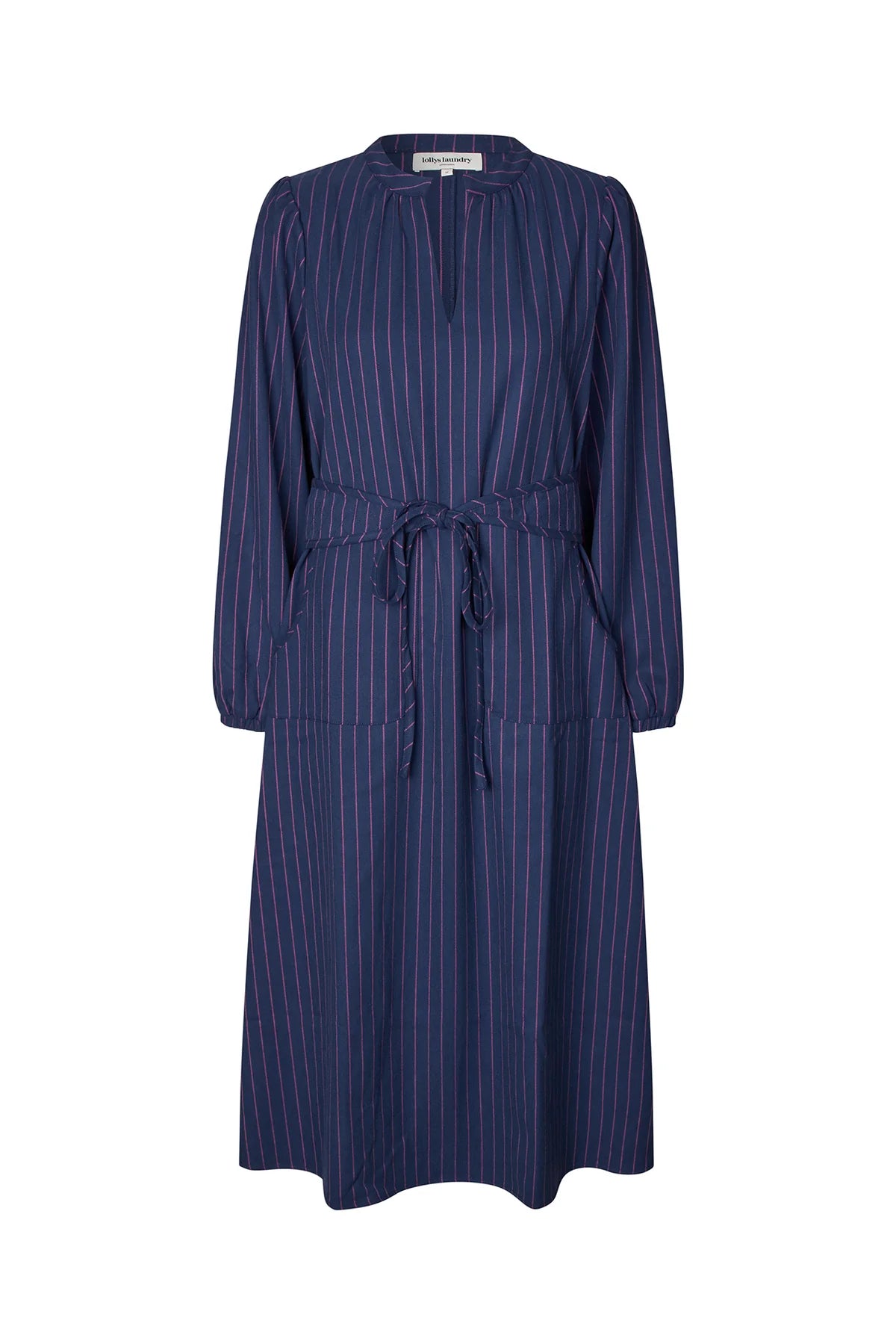 Lollys Laundry Kjole - ParisLL Midi LS Kjole i Dark Navy