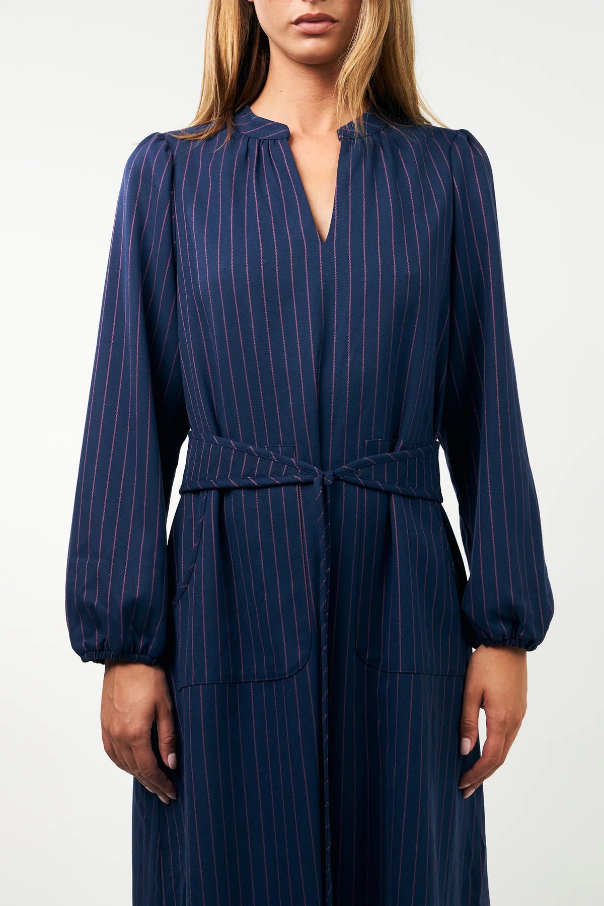 Lollys Laundry Kjole - ParisLL Midi LS Kjole i Dark Navy