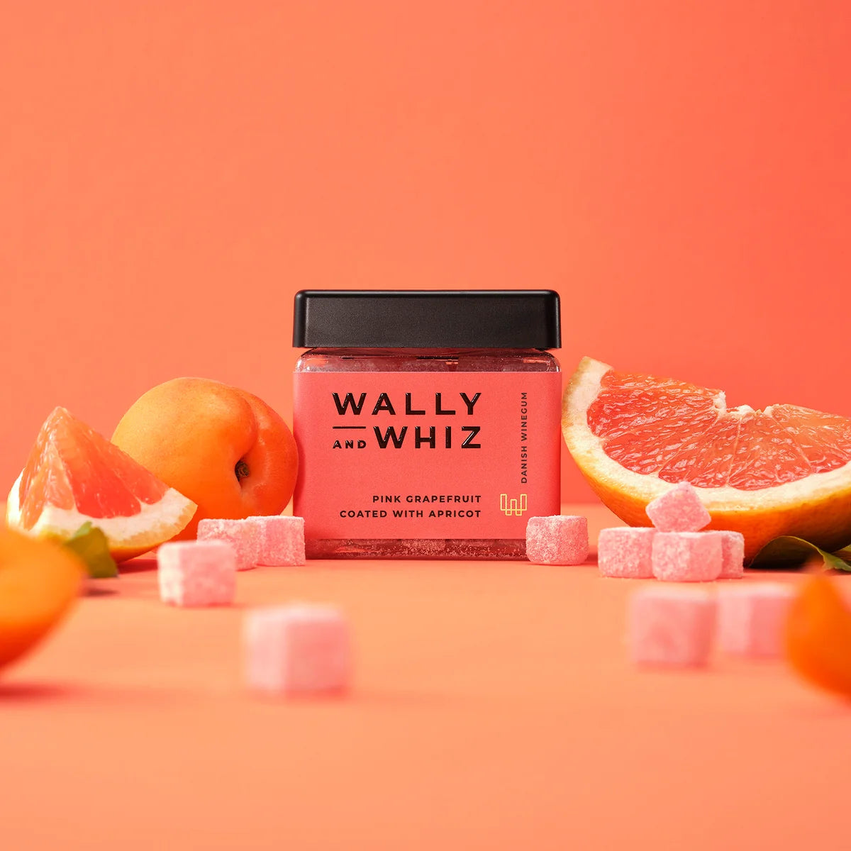 Wally And Whiz Vingummi - Nordic Winegums med Pink Grapefrugt og Abrikos