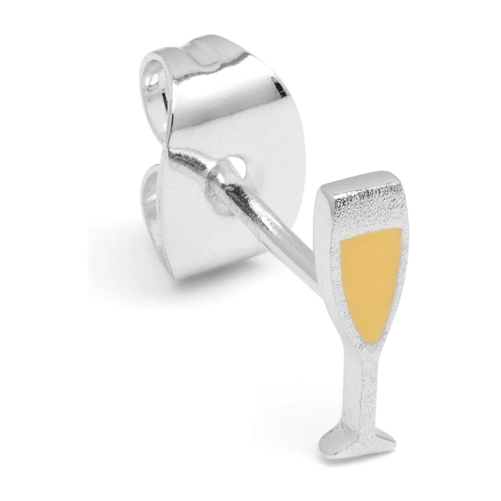 LULU Copenhagen Øreringe - Pop Ørering Champagne i Sølv