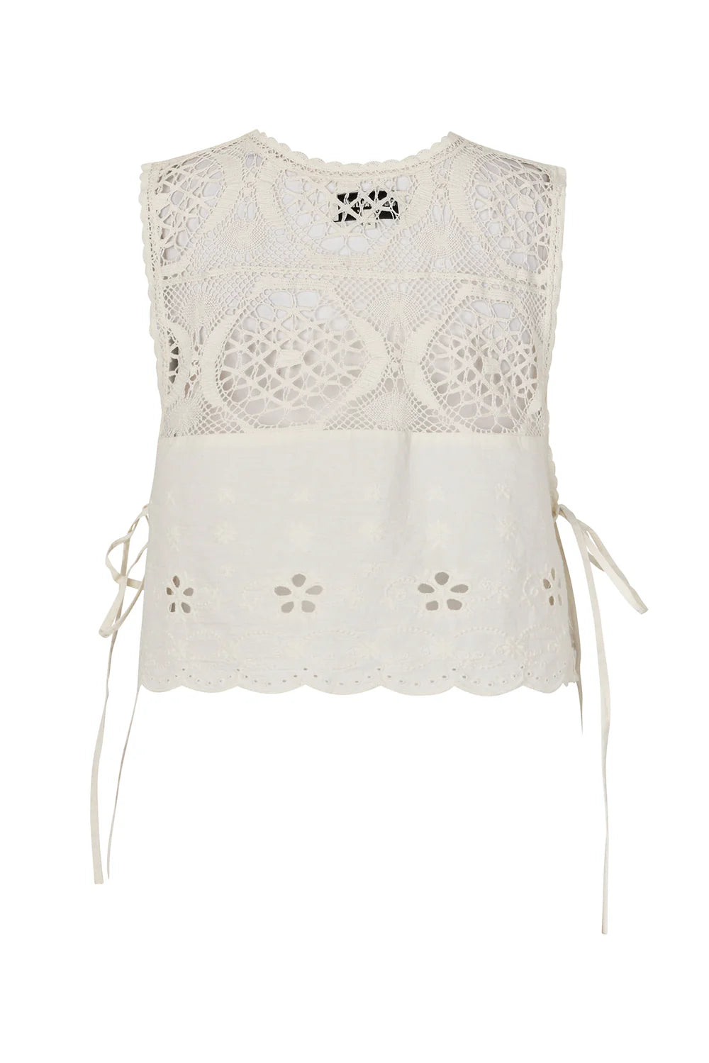 Lollys Laundry Top - PortobelloLL Top LS i Hvid