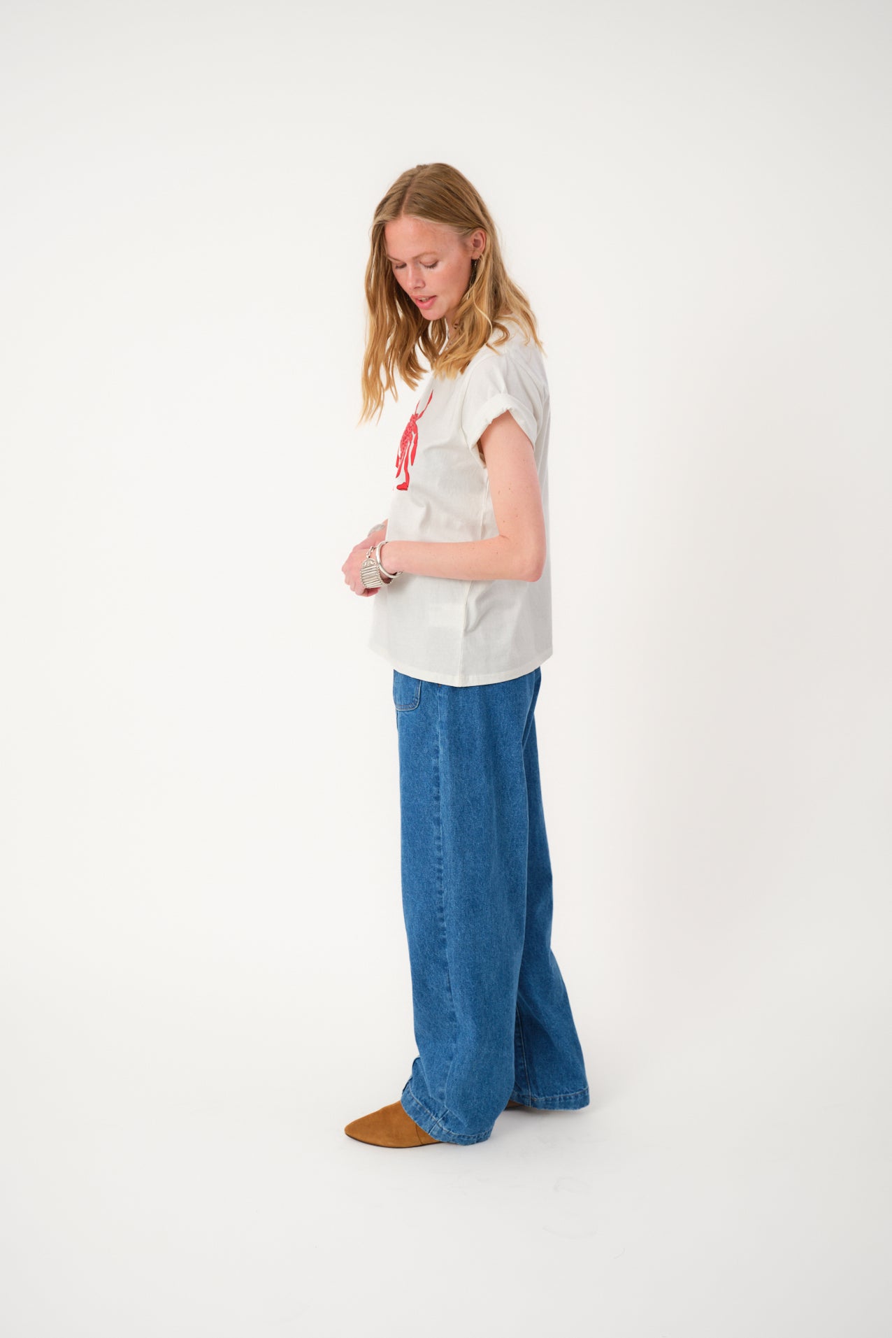 Lollys Laundry T-shirt - RomaLL Crab T-shirt i Hvid med Krabbe