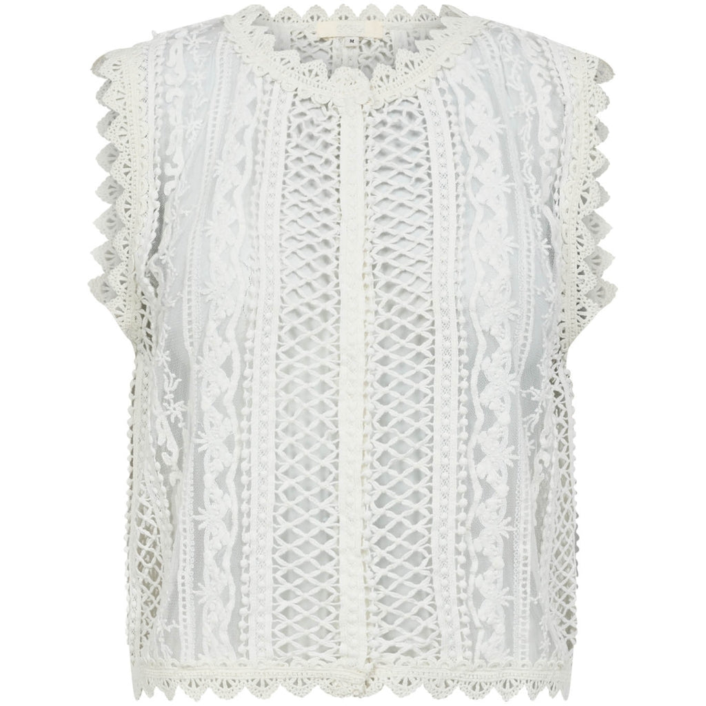 Gossia Top - SeboraGO Top i Off-White