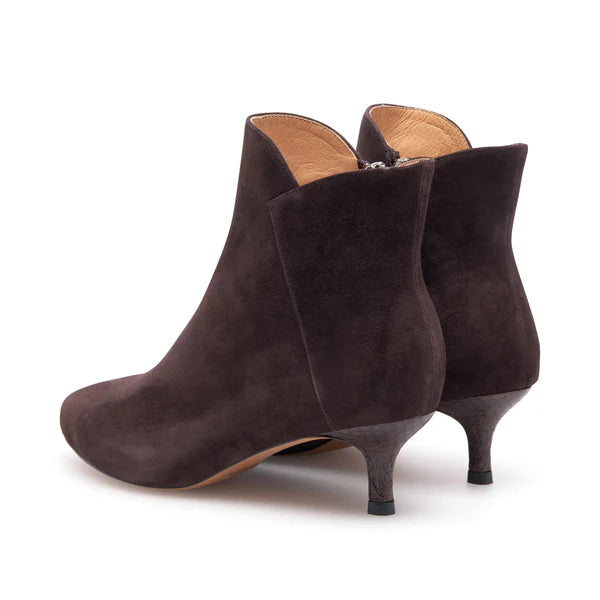 Woden Støvle - Saga Zip Støvle i Chocolate Brown