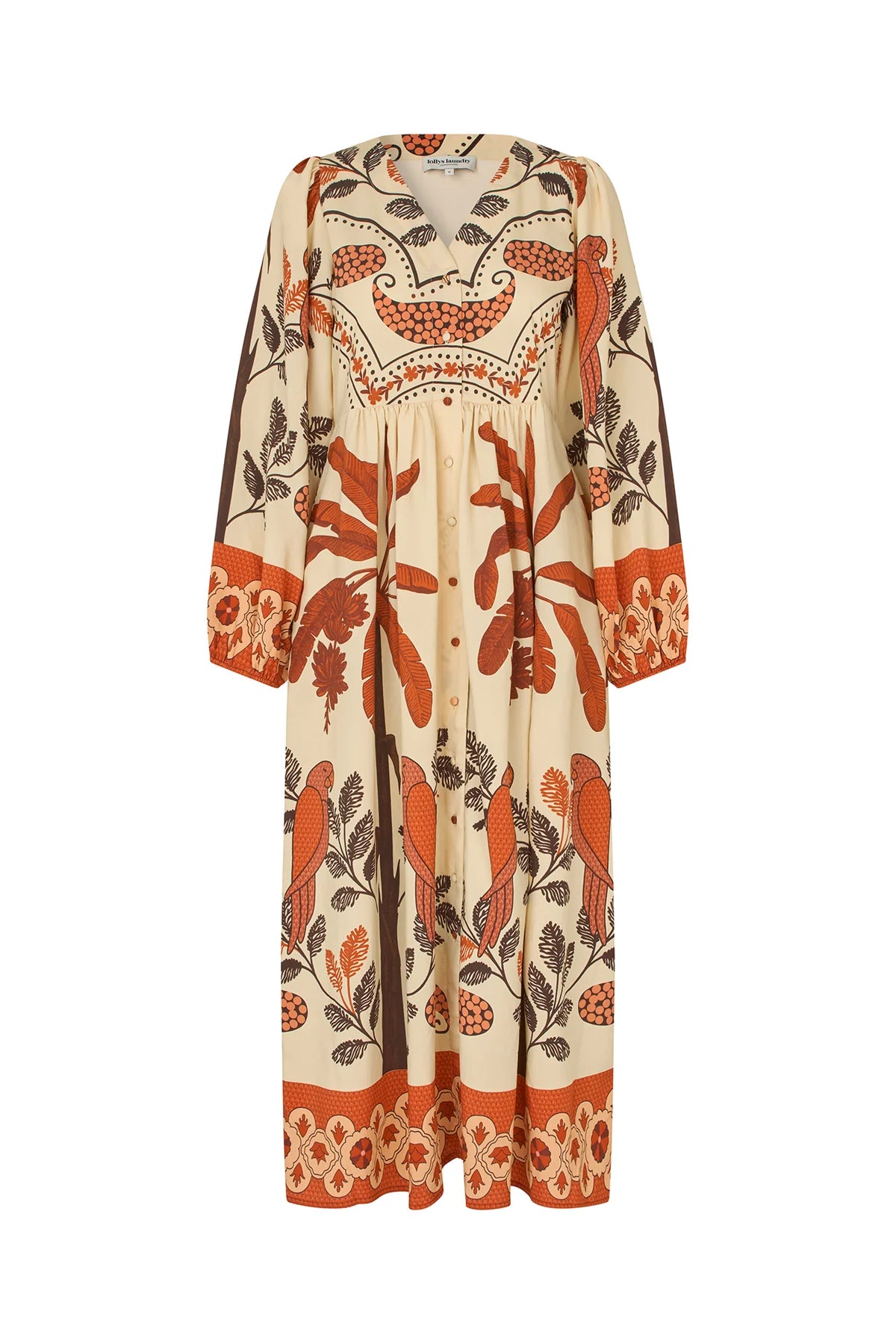 Lollys Laundry Kjole - SaraLL Lang Kjole i Creme