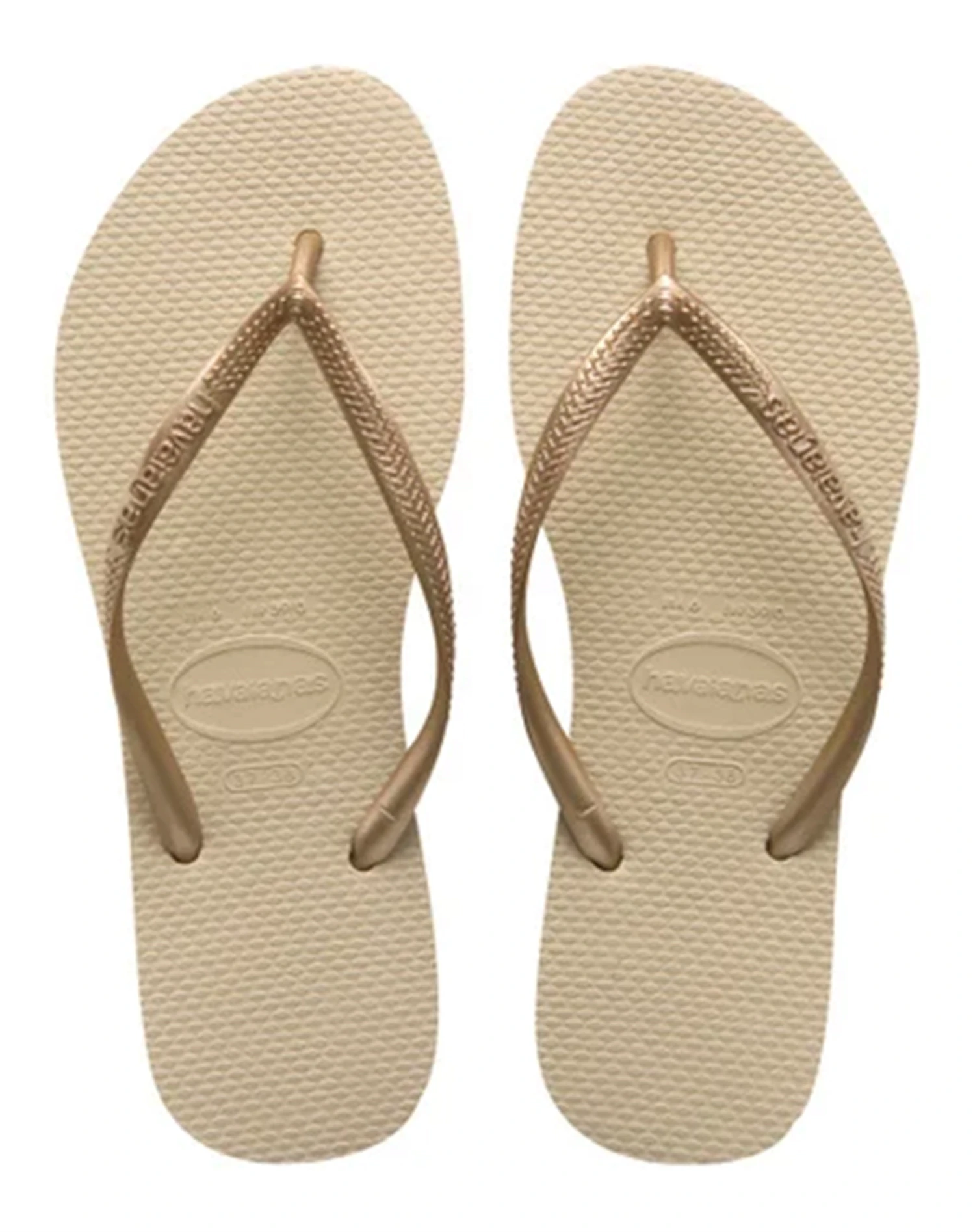 Havaianas Klipklappere - Hav Slim Klip Klap i Sand Grey Med Light Gold