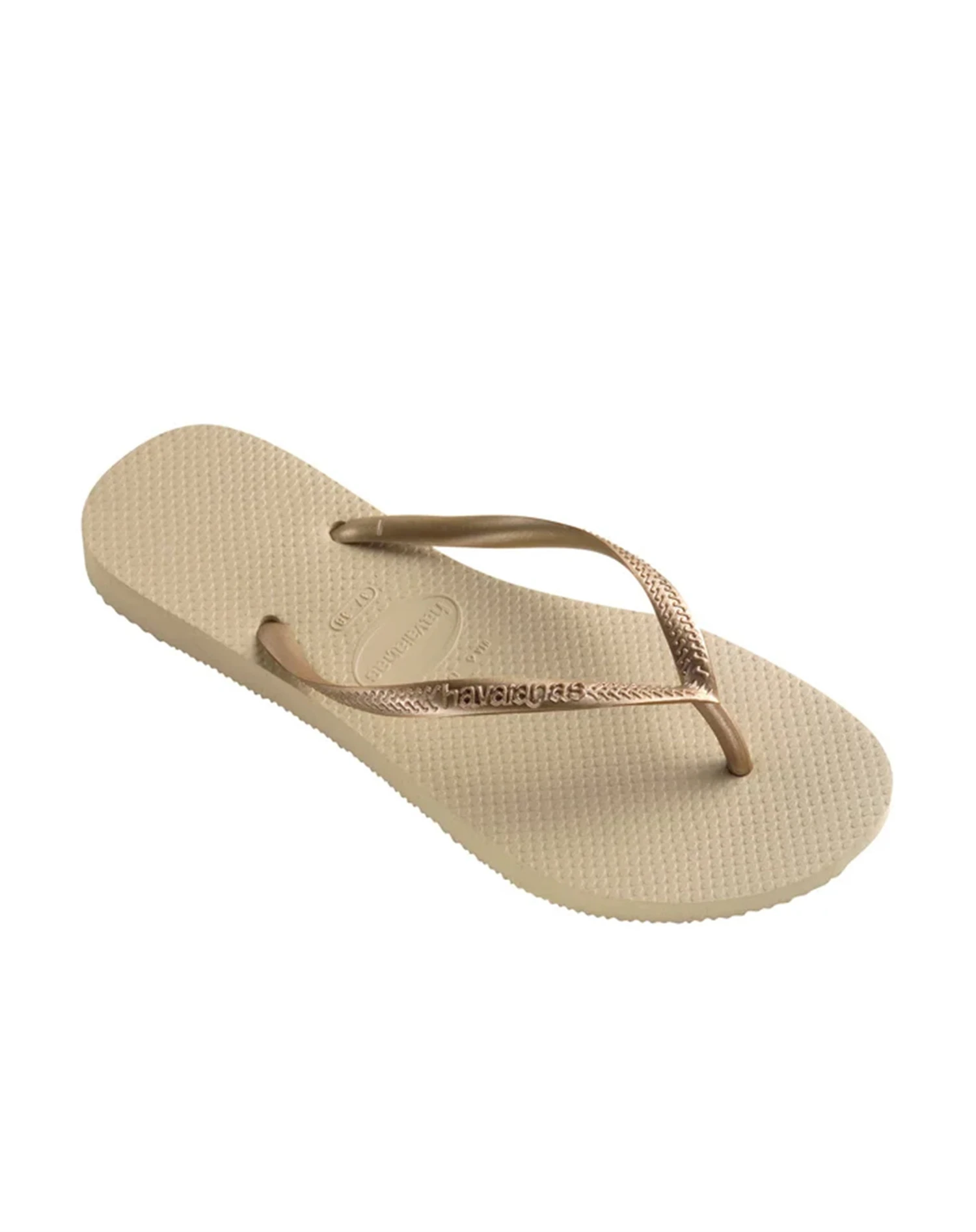 Havaianas Klipklappere - Hav Slim Klip Klap i Sand Grey Med Light Gold