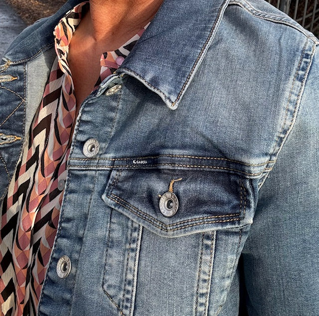 Garcia Jakke - Sofia Denim Jakke i Light Used Denim