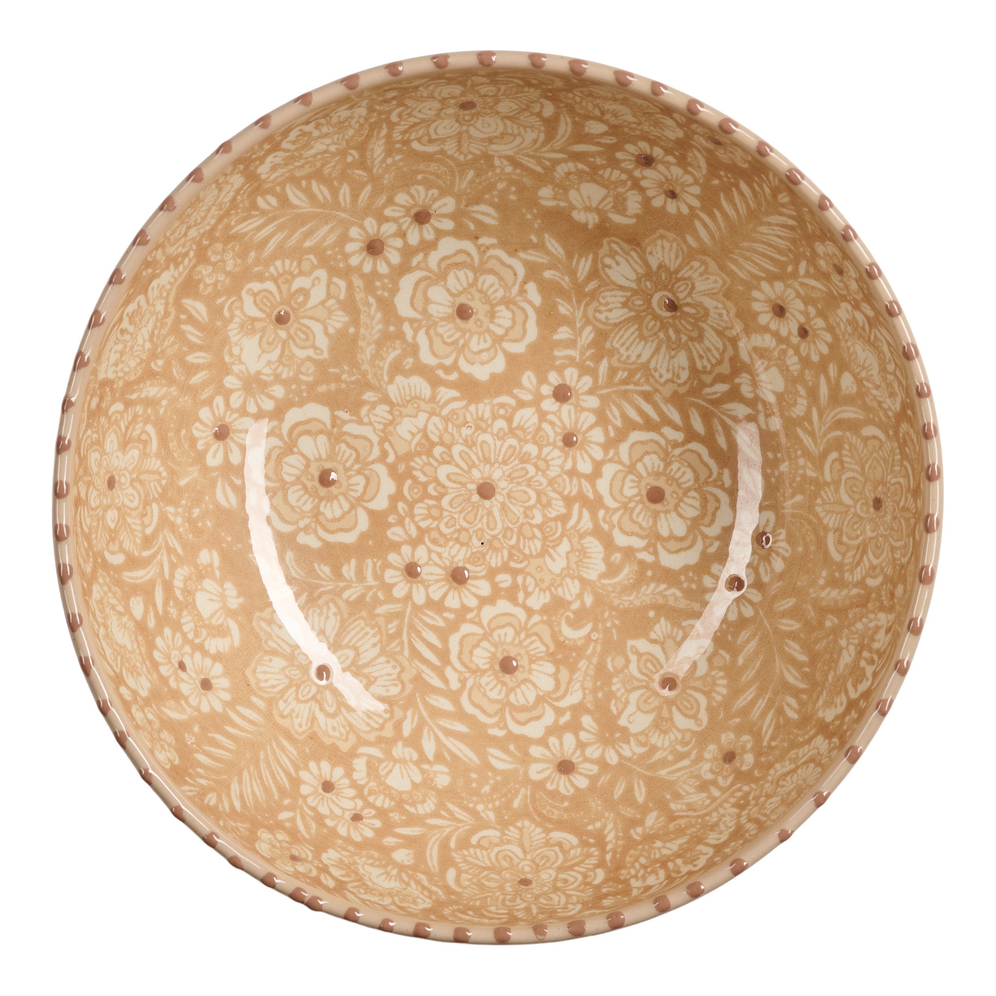 By Spliid Keramik Skål - Florencia Lav Skål Small i Beige Ø18cm H4,5cm