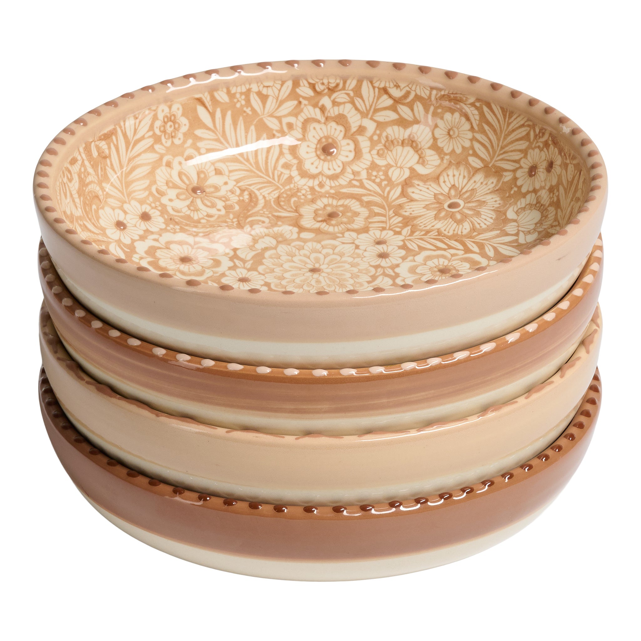 By Spliid Keramik Skål - Florencia Lav Skål Small i Beige Ø18cm H4,5cm