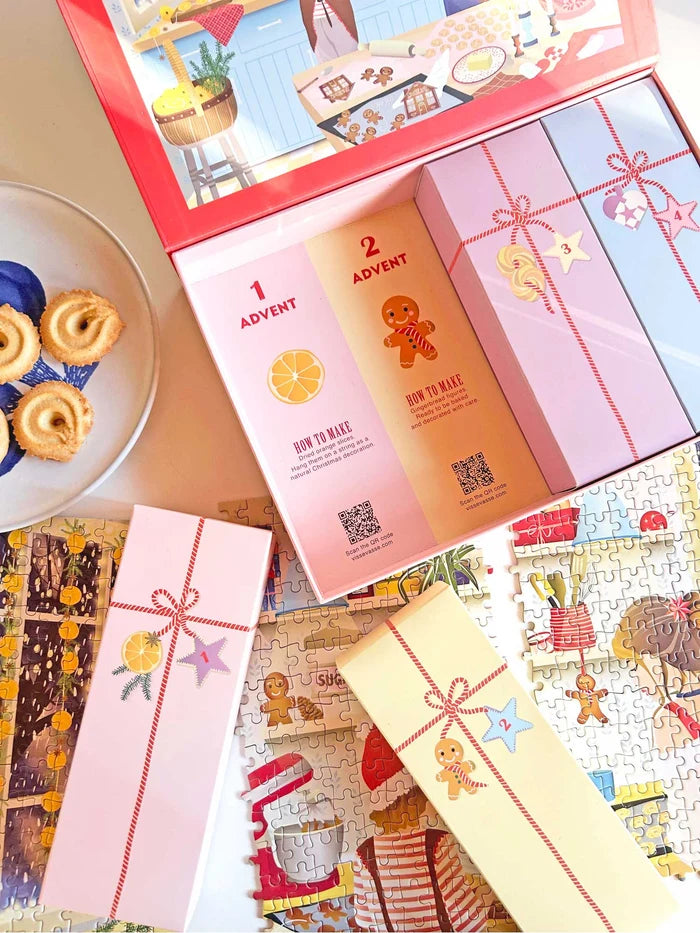 Visse Vasse Kalender - Advent Kalender Sweet Christmas Puslespil