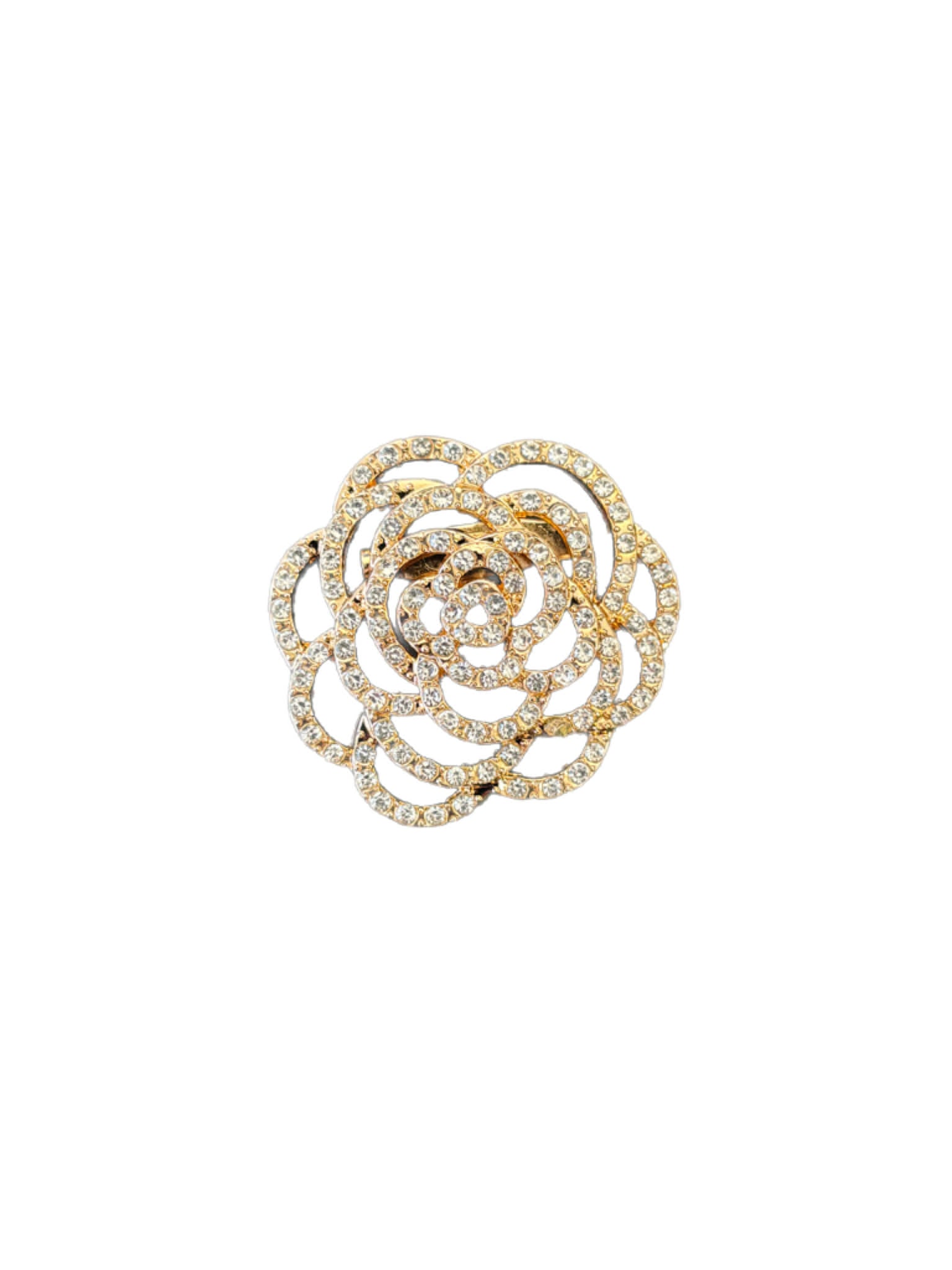 Tim & Simonsen Broche - 696 Eleven Blomster Pin Forgyldt