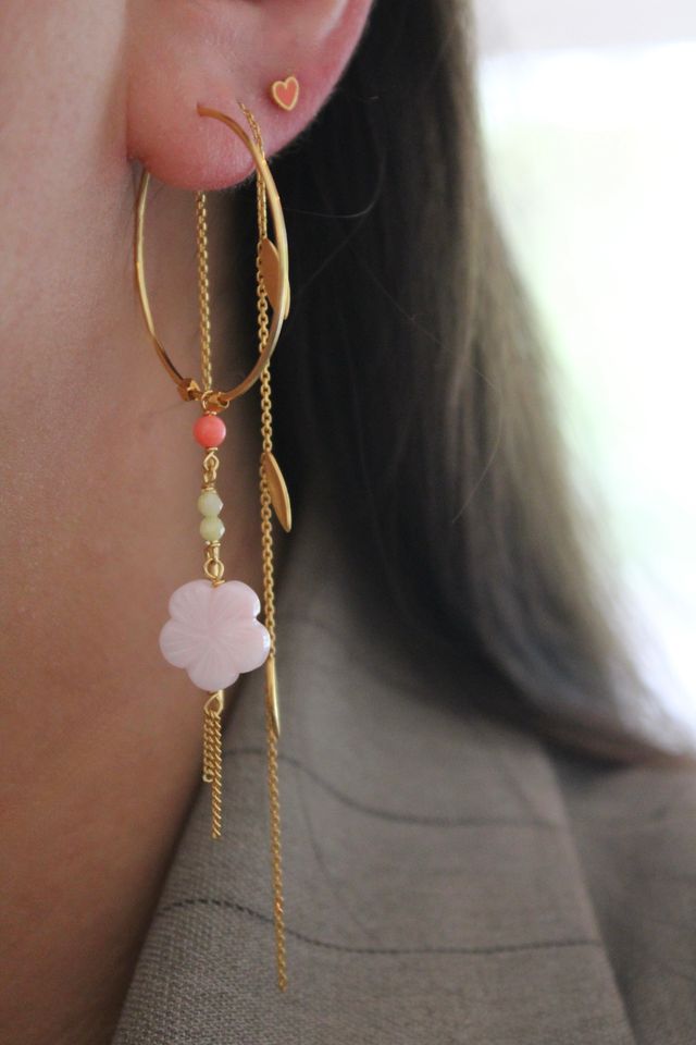Stine A Ørering - 1425 Cherry Blossom Hoop Ørering