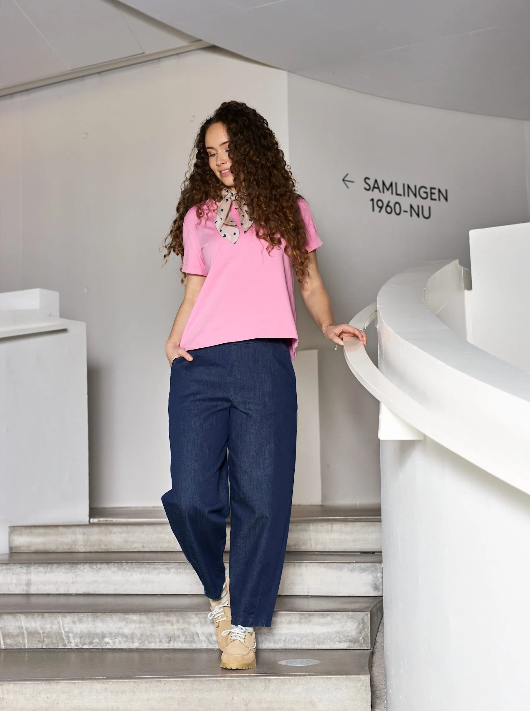 Black Colour Bukser - BcDenice Denim Barrel Bukser i Denim Blue