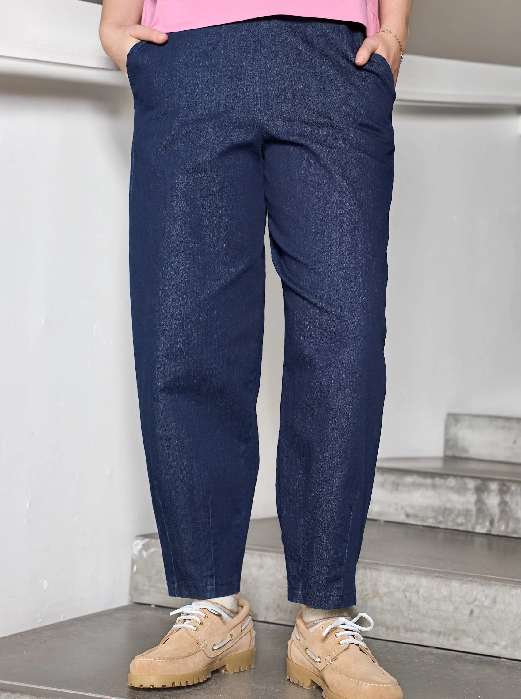 Black Colour Bukser - BcDenice Denim Barrel Bukser i Denim Blue