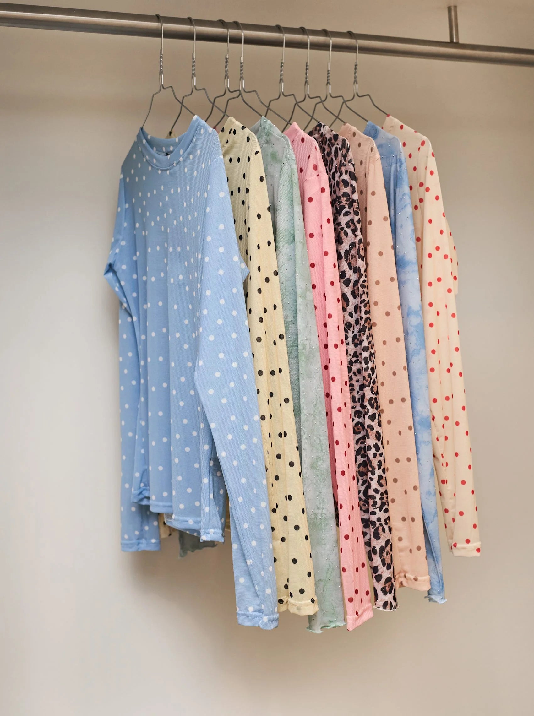 Black Colour Bluse - BcJennie Dotted Mesh Bluse i Yellow Dots