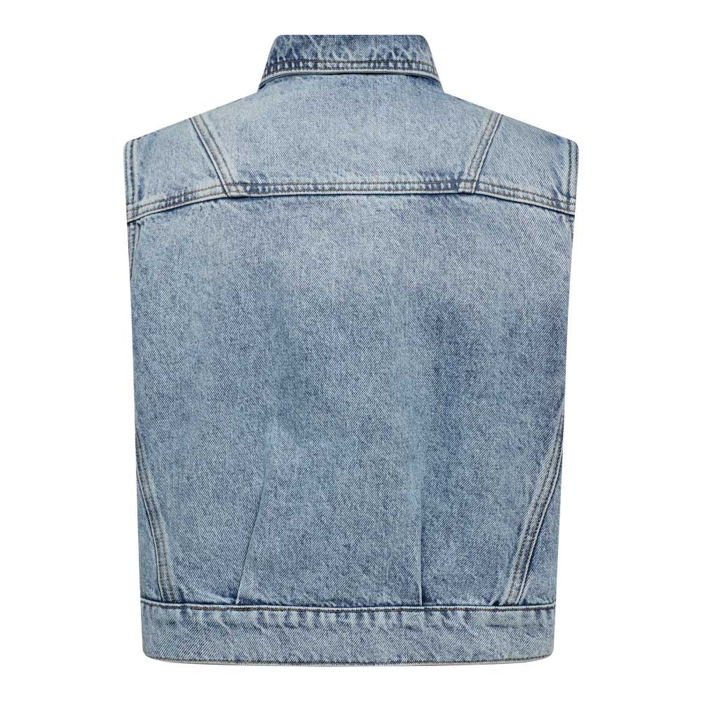 Co´Couture Vest - BowieCC Denim Vest i Fade Denim