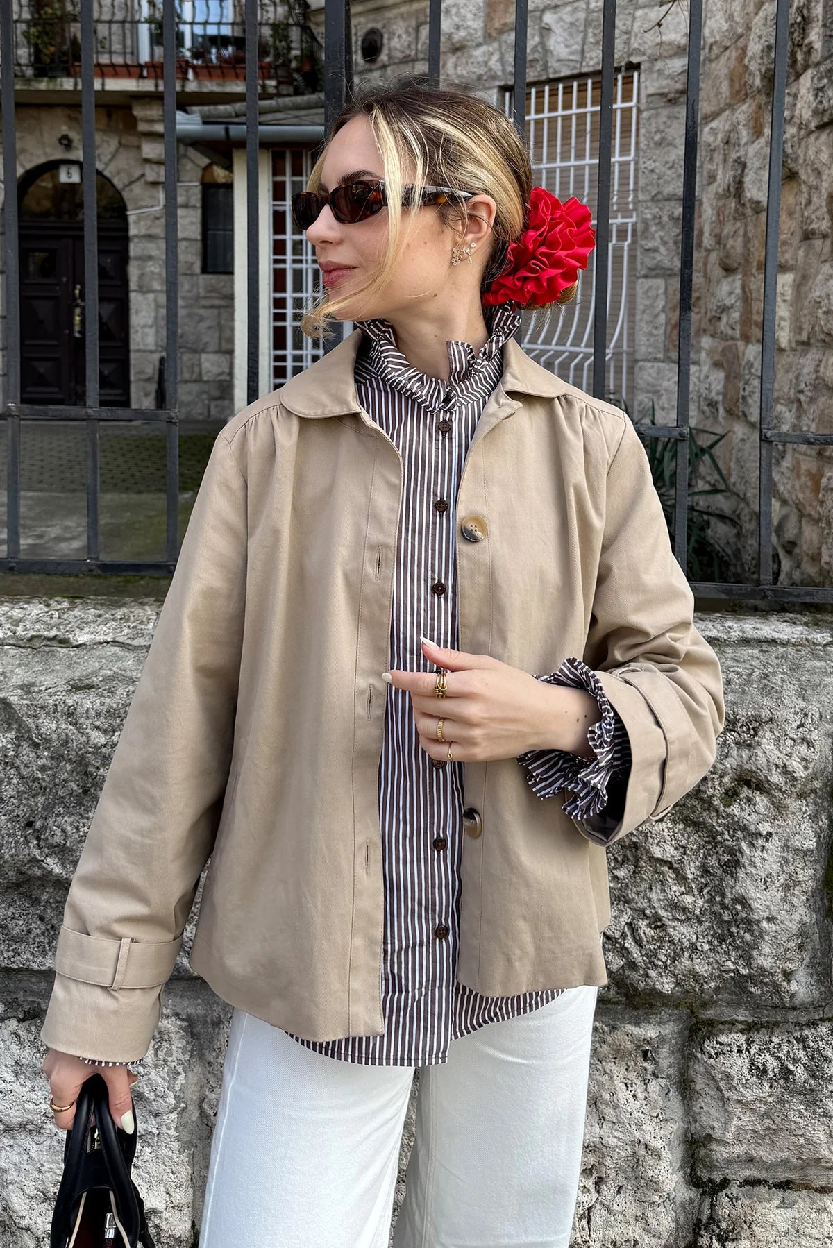 Lollys Laundry Jakke - ViolaLL Jakke LS i Ecru