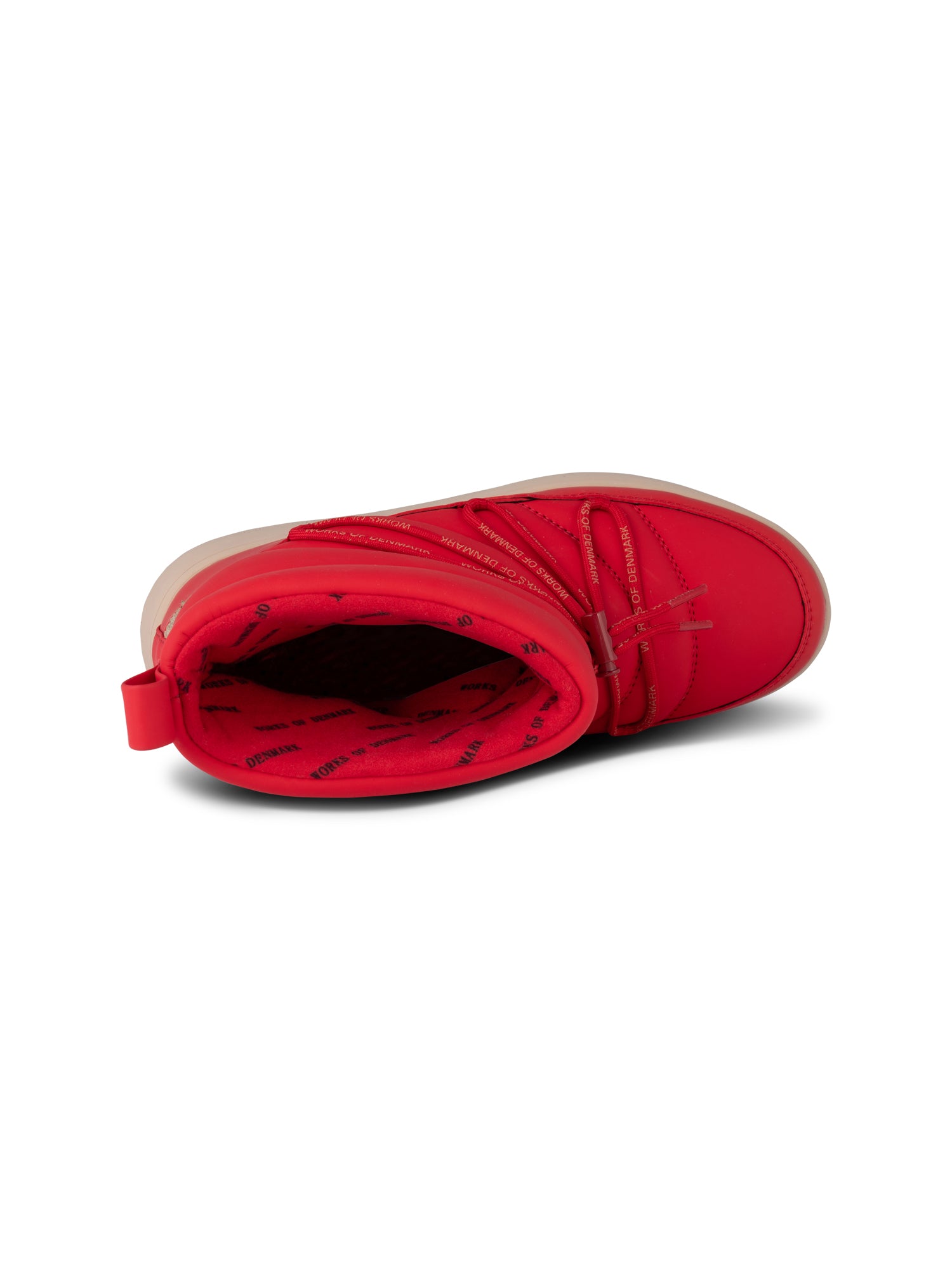 Woden Støvle - Isa Lace Waterproof Støvle i Fire Red