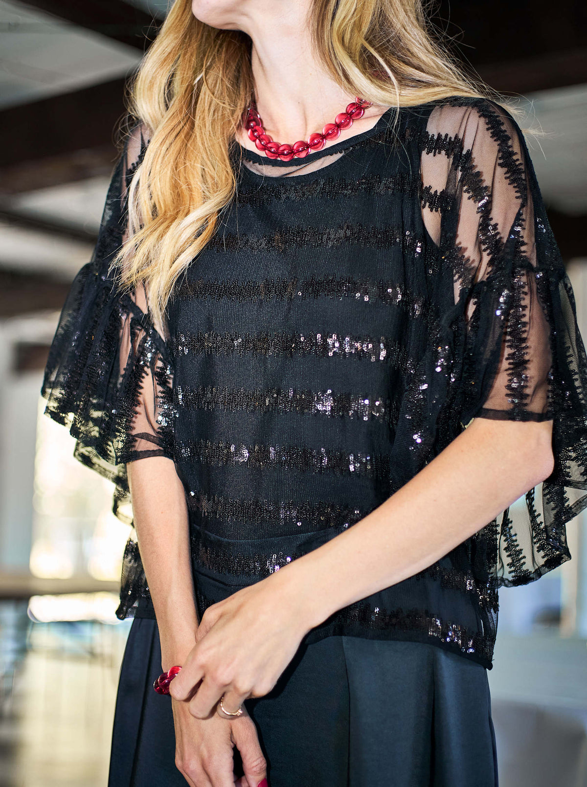 Black Colour Bluse - BcLilliana Bluse i Sort