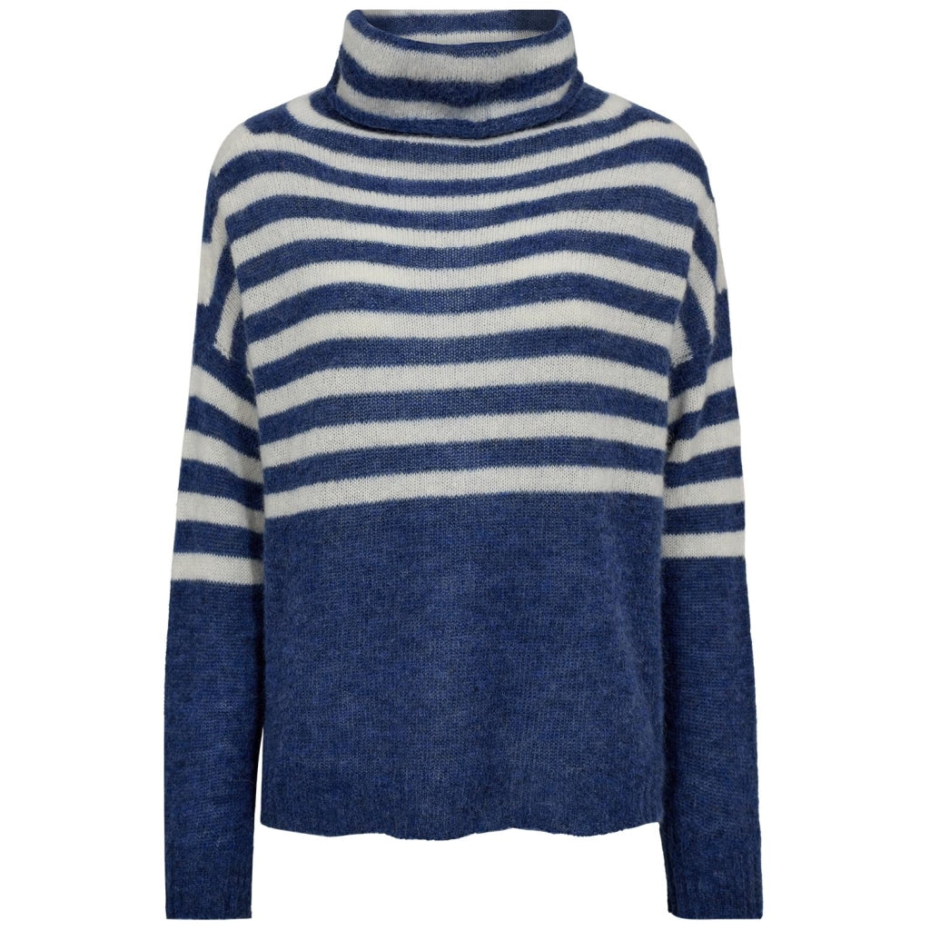 Gossia Sweater - AmbrosiaGO Sweater i Blue, Off-White