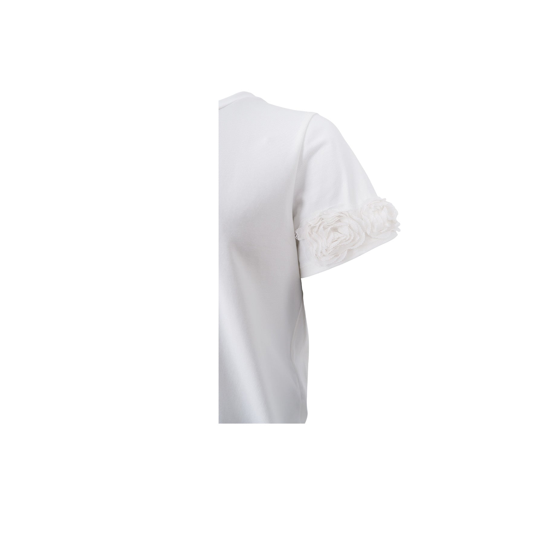 Black Colour T-shirt - BcMay Flowerpatch T-shirt i Off-White