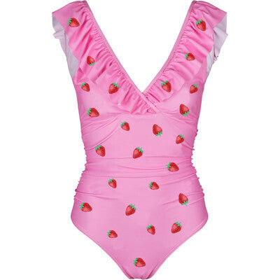 CRÁS Badetøj - Agnescras Badedragt i Strawberry Pink