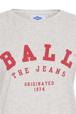 BALL Original T-shirt - BaMaldini T-shirt i Grå/Rød