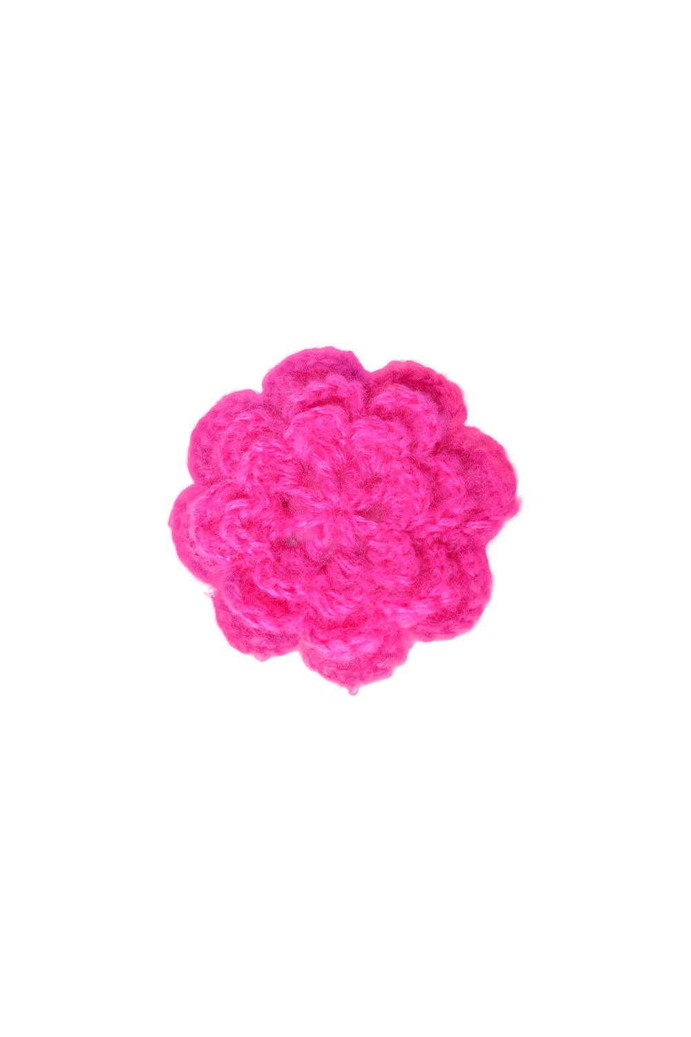 Black Colour - BcChrochet Flower Brooche i Pink