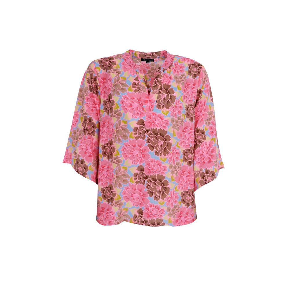 Black Colour Bluse - BcLuna Flared Sleeve Bluse i Blossom Candy