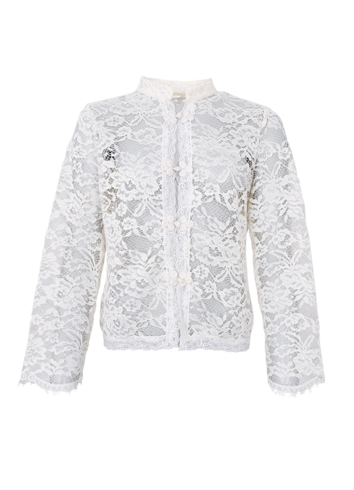 Black Colour Bluse - BcRosa Napoleon Bluse I Off White