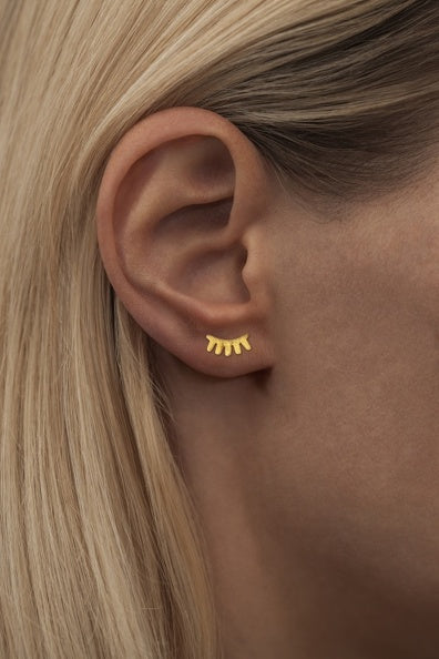 LULU Copenhagen Ørering - Blink Ørestik med Børstet Overflade