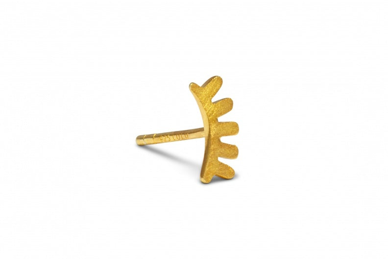 LULU Copenhagen Ørering - Blink Ørestik med Børstet Overflade