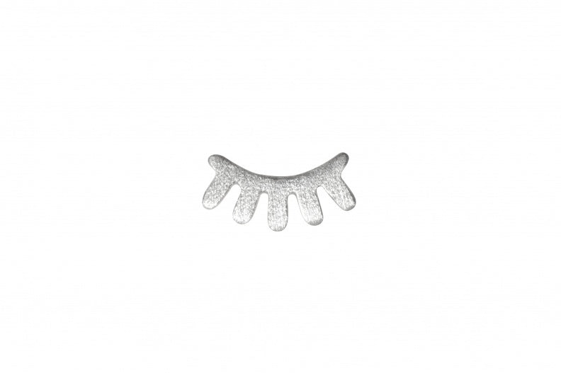 LULU Copenhagen Ørering - Blink Ørestik i Børstet Sølv