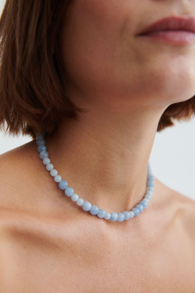 Pernille Corydon Halskæde - Blue Sky Halskæde Med Blå Aquamarine-sten