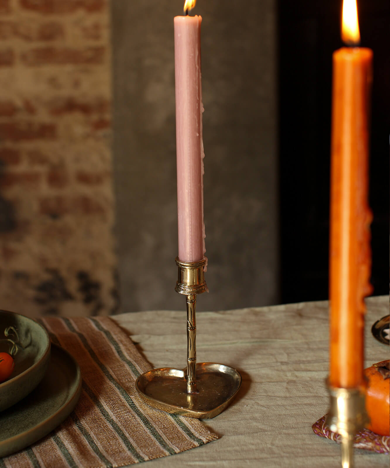 Doing Goods Lysestage - Bodhi Bamboo Hjerte Lysestage