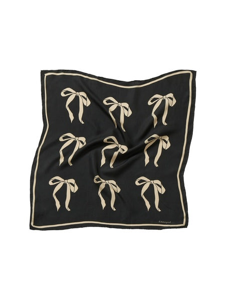 Beck Søndergaard Tørklæde - Bow Twill Sia Tørklæde i Sort