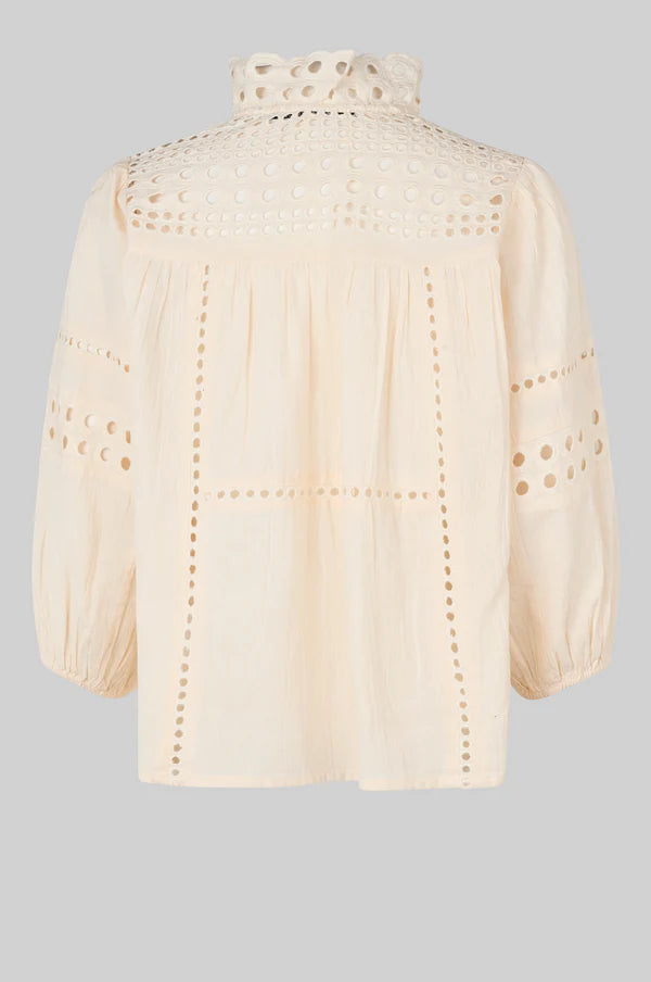 Second Female Bluse - Brunie Bluse i Ecru