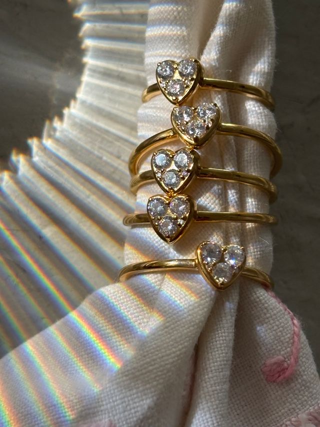 Stine A Fingerring - 4056 J´adore Fingerring Med Hjerte